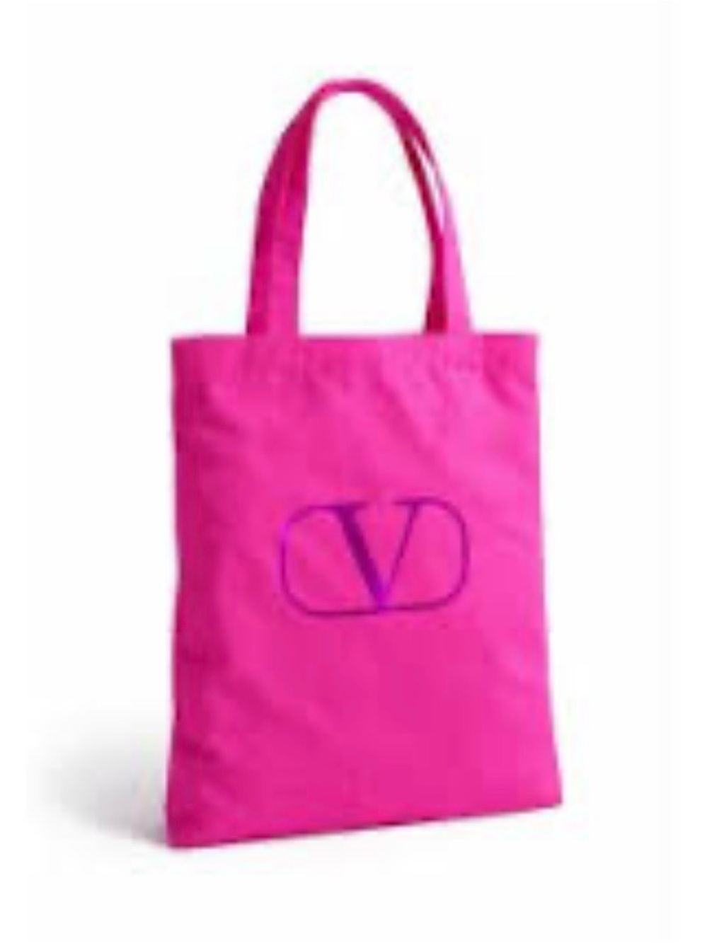🍂Valentino Vibrant Pink Logo Canvas Tote🍂